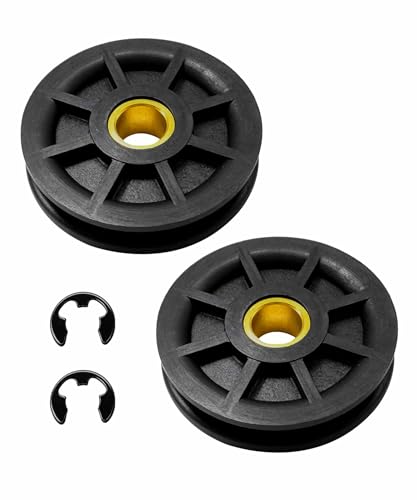 N377 2-Post Lift Lower Pulley Sheave Kit Fits for Rotary Lift SPOA7 SPOA9 SPOA10 Replaces 41411 FJ7116-1 Lower Sheave Set with E Clips
