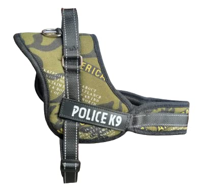 RvPaws Dog Belt Padded Dog Harness Adjustable Neck Strip & Chest Strip Dog Harness Dog Army Harness Comfort No Pull (Large) (B09NKYBZ44) Amazon Price History, Amazon Price Tracker