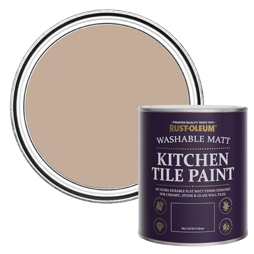 Rust-Oleum Water-Resistant Kitchen Tile Paint in Matt Finish - Smitten 750ml