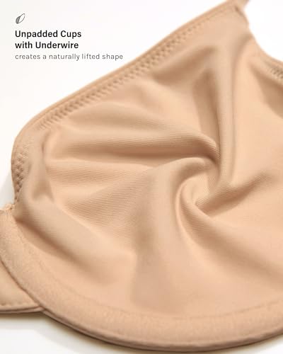 Image of INLYRIC Women's Unlined Balconette Bra Tshirt Underwire