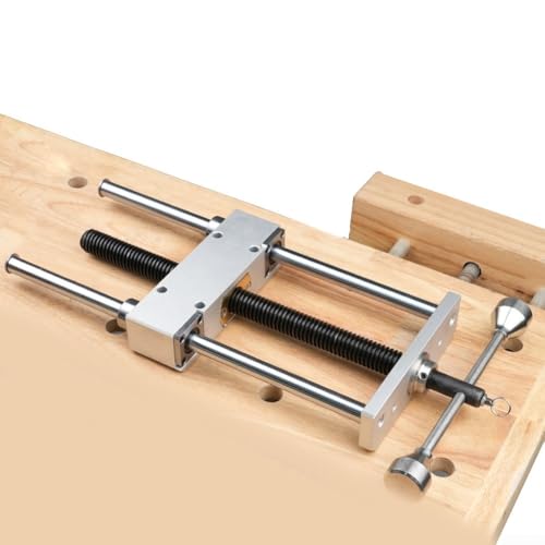 Tornillo de inercia, tornillo de inercia de escritorio para carpintería, abrazadera de mesa pesada de doble enlace CNC, rango de sujeción de 0 a 300 mm, potencia de sujeción firme