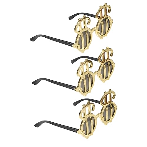 BESPORTBLE 3pcs US Sign Glasses Funny Eyeglasses for Festival Party Eyeglasses Rave Party Glasses for Party Glasses Bulk Colors Glasses for Party Modern Frame Disco LED