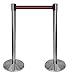 QueueWay PLUS - QPLUS-1S-S2 - satin chrome post, 2" wide, 10