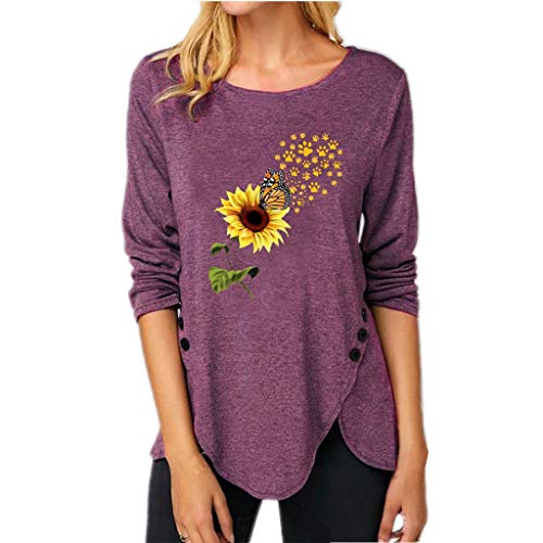 V Neck Button Up Tunic Tops Ruffle Flowy Short Sleeves T Shirts Shirts Casual Blouse Short Sleeves Ruffle Button Up Tunic Tops Solid Color Fit Flare Women Tunic Cardigan Tees Pullovers Blouses