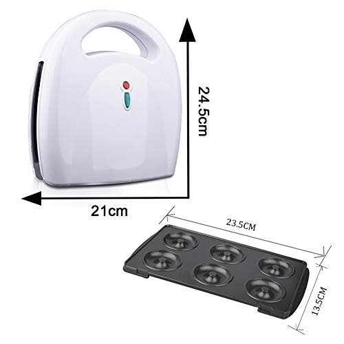 Elektrischer Waffeleisen 4 In 1, Mini Multifunktionale Toaster Maschine, Abnehmbare Antihaft Platten Premium Backform… – Bild 3