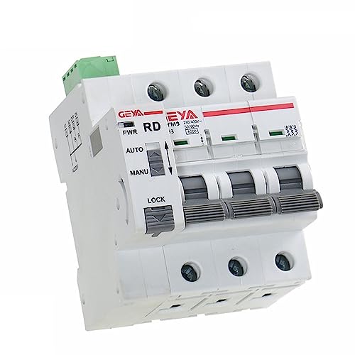 Disjoncteur tripolaire 40A GYM9 avec réenclencheur automatique GRD9M pour rail DIN