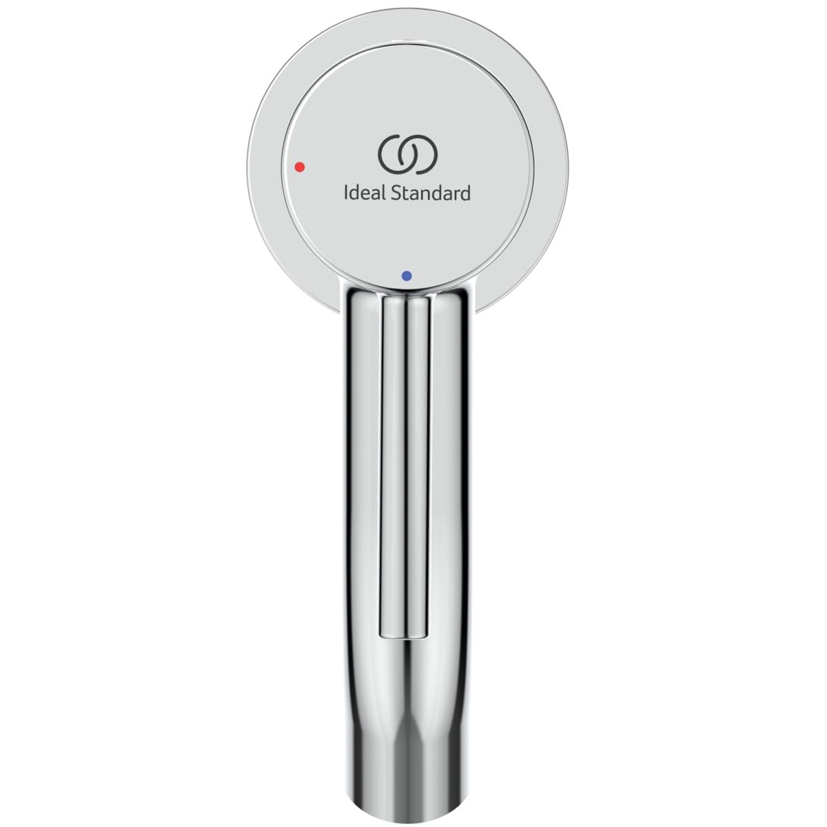 Ideal Standard - Ceraline, grifo monomando pequeño, grifo lavabo compacto con cartucho FirmaFlow, sin barra de control ni desagüe, Easyfix, cromado