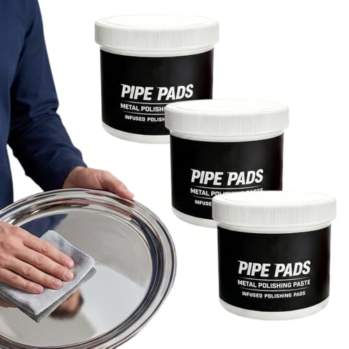 Image of Surface Restoration Polish with Pad, Polishing Compound, Multi-Surface Scratch Remover for Leather Wood Marble Countertop Refrigerators & Cookware Ovens Sinks (3 Sets)
