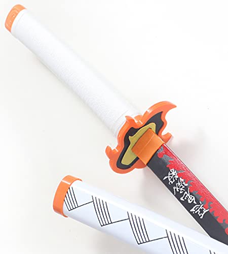 Demon Slayer Katana Bois Kyojuro Rengoku Epee Kimetsu No Yaiba Sabre Presentoir Bois
