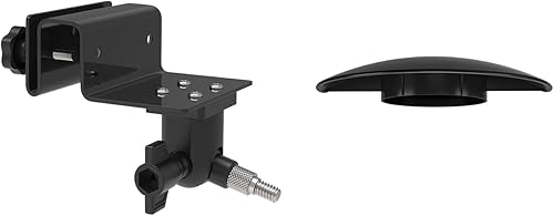 Holicfun Gutter Mount and Rain Cover Bundle for Ring Stick Up Cam (3rd Generation) - Black