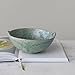 Creative Co-Op Stoneware Berry Bowl with Handles, Aqua Reactive Glaze