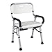 Mobilność stołka prysznicowa Pomoc dla osób podeszłym do podłużnej łazienki Ławka kąpieli z podłokietnik wyściełany krzesło (Color : A)