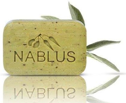 Natural Extra Virgin Olive Oil Soap Bar Sage from Palestine Nablus Soap Natural For Dry Skin Care, Extra Gentle, Handmade 3.5 oz