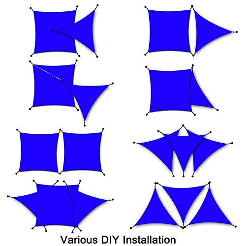 Voiles solaires imperméables sans perçage pour ombrager un balcon - 8