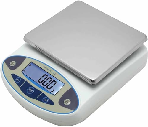 Precision Scale 0.1g Professional, 5kg/10kg/15kg/20kg/30kg Precision Scale Electronic Laboratory Scale, Food Gram, Jewelry Scales Kitchen Scale,15kg/0.1g