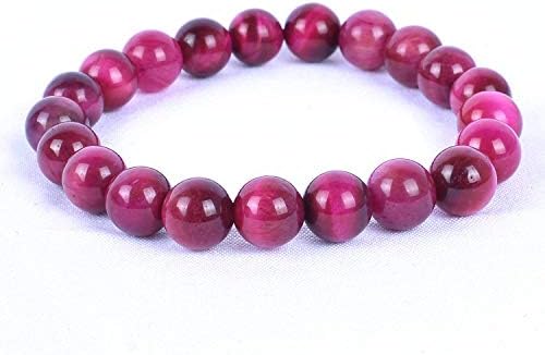 Handmade Natural Red Tiger's Eye Passion Bracelet - Boost Confidence - Bring Motivation - Strong Relationship - Root Chakra Bracelet - Tiger Eye Bracelet for Healing Lower Chakra