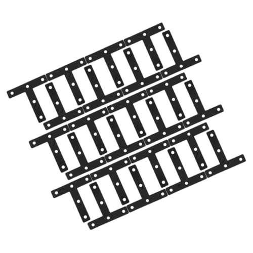 Équerres plates acier support T étagère plaque fixation bois meubles 30pcs - 2