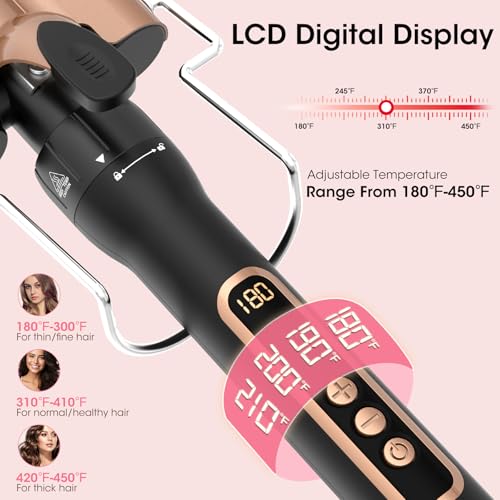 5-in-1 Curling Iron Set with Interchangeable Barrels and Heat Protective Accessories