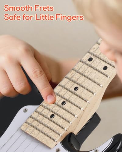 Image of UST-70 Kids Electric Guitar Beginner Kit with Amp, Ideal First Guitar for Starter, Lightweight 30 Inch Guitar for Boys and Girls, Fun Music Gift for Learning, Practice and Play at Home, Black