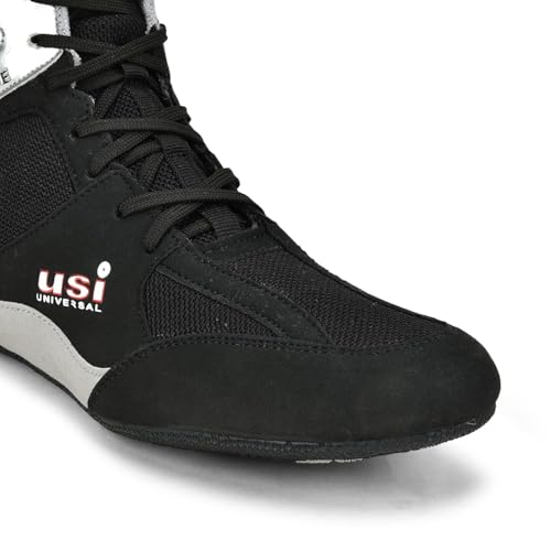 Image of USI UNIVERSAL 701W Wrestling Shoes, Comferto Sports Shoes for Wrestlers for Men & Women with Pu Suede, Mesh & Rubber Construction