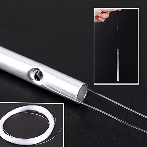 BHGT 20 Stück Windspiel Röhren Basteln - Aluminiumrohr Klangstäbe für Garten Deko - Metall Anhänger für Draußen - Aluminiumlegierungsrohre Zubehör