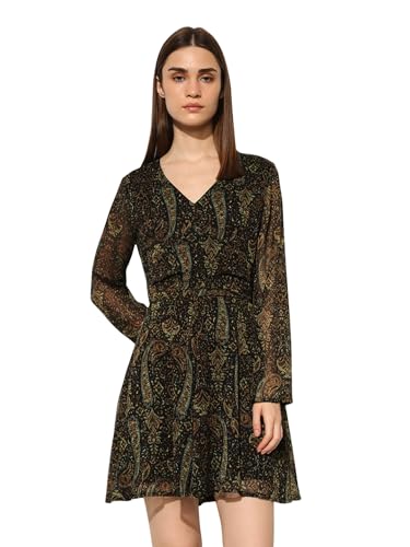 Image of ONLY Women's Paisley Printed Chiffon Fit & Flare Mini Dress