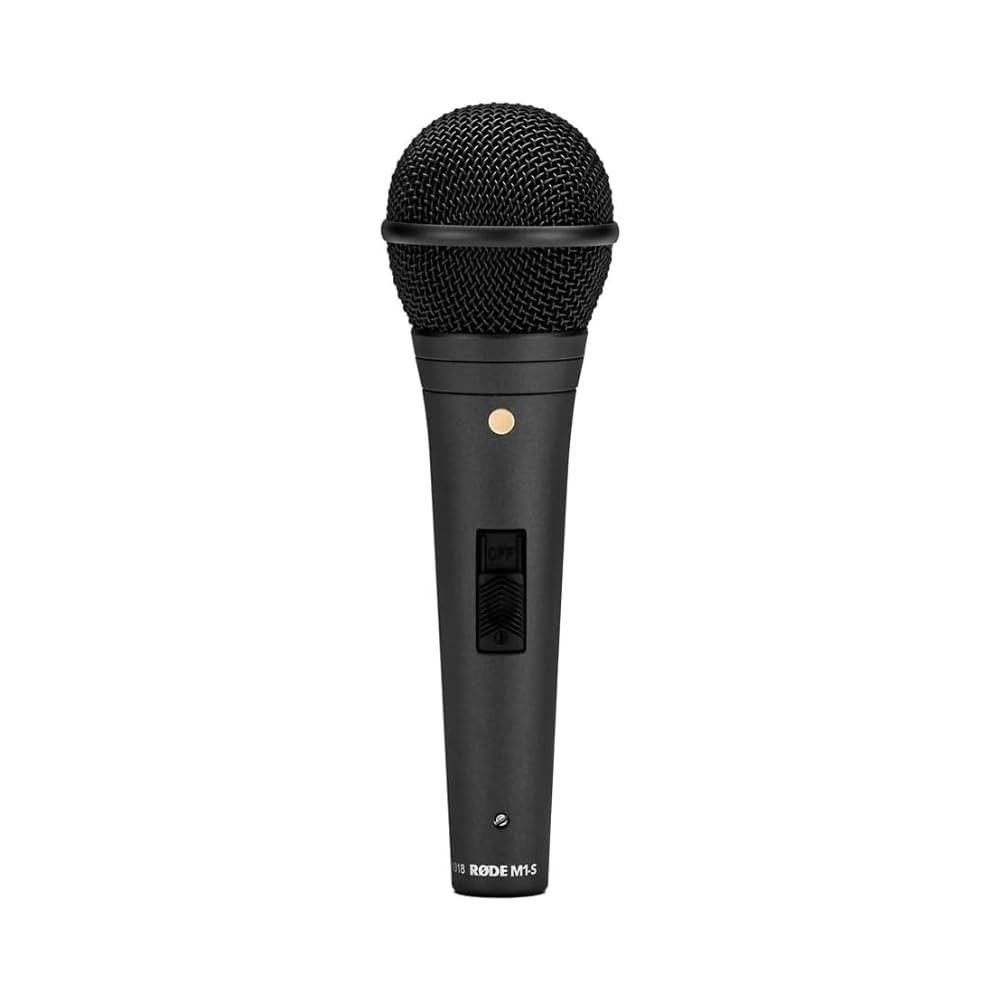 RØDE M1-S Micrófono Dinámico Para Directo, Para Voz en Vivo, Escenario y Presentaciones, Cápsula de Neodimio, Patrón Cardioide