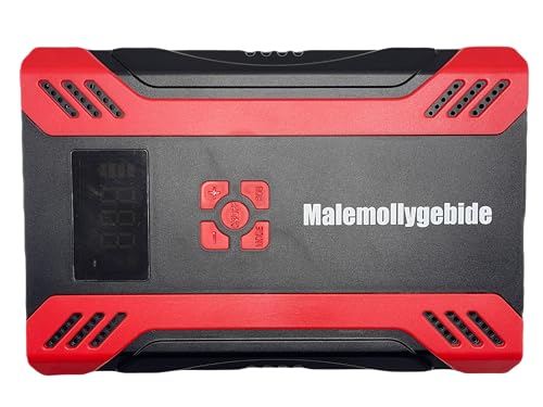Malemollygebide Car Jump Starter with Compress,for 12V Gas/Diesel 10000mA Battery Jump Starter