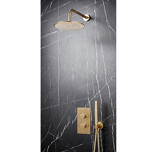 Apres Dual Function Concealed Shower Valve, Brushed Brass