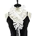 White Ruffles Collier ras de cou en dentelle avec sangle réglable Décoration de mariage