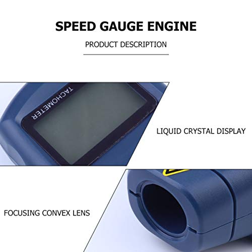UKCOCO 2 Em 1 TacÃ´metro Digital Rpm TacÃ´metro Sem RotaÃ§Ã£o de Contato Foto TacÃ´metro PortÃ¡til M