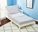 EVERYDAY KIDS 3 Piece Toddler Sheet Set - Soft Microfiber, Breathable and Hypoallergenic Toddler Bedding - Includes a Flat Sheet, a Fitted Sheet and a Pillowcase - Solid Grey