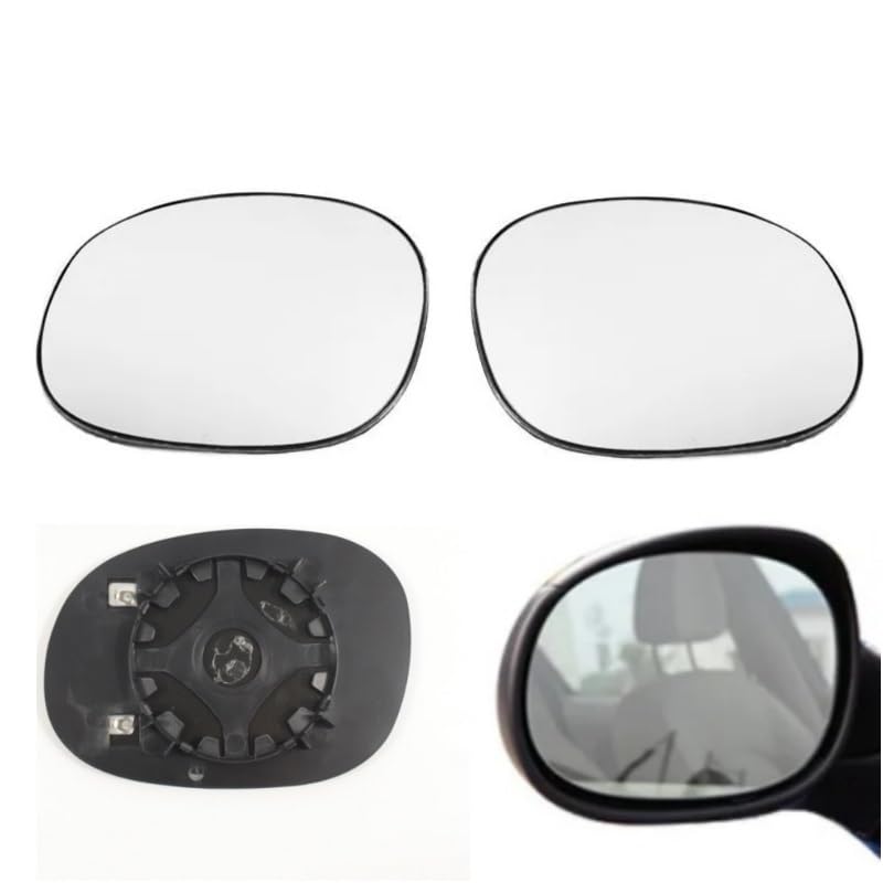 Espejo retrovisor calefaccionado contra niebla para Peugeot 206 reemplazo cristal termico