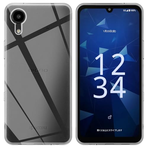 For DIGNO SX5 KC-S306 �P�[�X �J�o�[ AUDASO �N���A �\�t�g�J�o�[ ����TPU �����Y�ی� ���^ �����h�~ ���S�ی� �w��h�~ ���ϖh�~ �y�� �S�ʕی�J�o�[