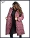 Reebok Womens Maxi Puffer Jacket - Long Length Parka - Heavyweight Wind & Water Resistant Insulated Winter Jackets for Women, Size Large, Dark Dusty Rose