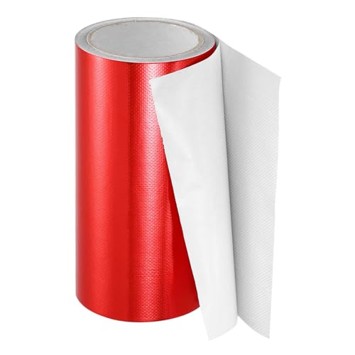 Image of PATIKIL Awning Repair Tape 8 inch x 26ft Waterproof Canvas Tape High Adhesive Tear Repair Patch Kit for PVC Tarpaulin Tent Awning Fabric RV Sail Boat Cover, Red