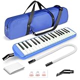Oferta flash: Piano melódico de viento con boquilla baja a un excelente precio Melodica 37 Teclas Teclado Instrumento Musical de Viento para Entrenamiento Profesional Principiante,Melodica con 1 Tubos...