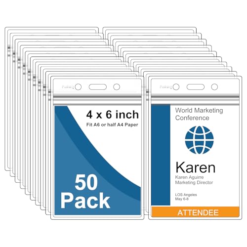 Bustine Porta Badge Orizzontali In PVC - BADGE OS - Foto 5