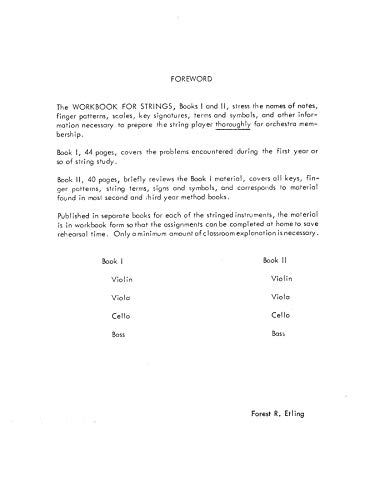 Workbook For Strings, Bk 2: Cello #TOP1