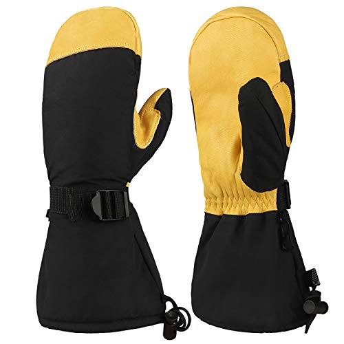 OZERO Winter Ski Gloves -40 ? Cold Weather Glove Snow Mittens with Thermal 3M Thinsulate Insulation Work Gloves