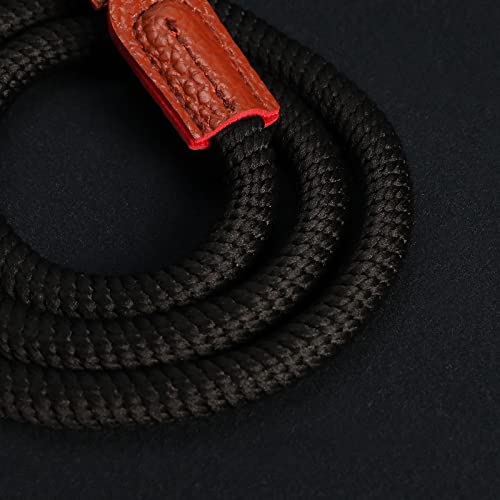 Kameragurt, weich, reine Baumwolle, Vintage, 80 cm, Schultergurt, rutschfest, Kordelgurt für spiegellose Kameras, Schwarz – Bild 7