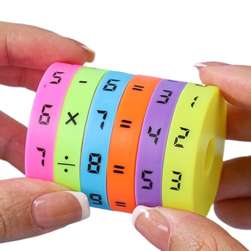 Arithmetic Learning Toy, Cylinder Math Cubes, Early Intelligence, 1.97 x 1.57 inches, Development Blocks with Numbers and Symbols for Preschool Boys and Girls Educational Game Arithmetic Learning Toy, Cylinder Math Cubes, Early Intelligence, 1.97 x 1.57 inches, Development Blocks with Numbers and Symbols for Preschool Boys and Girls Educational Game