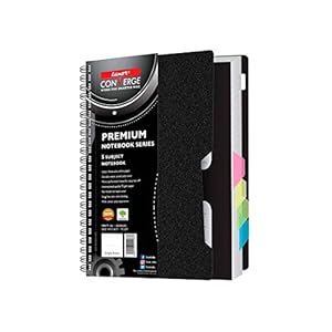 Luxor 5 Subject Single Ruled Notebook – A5 Size, 70 GSM, 300 Pages