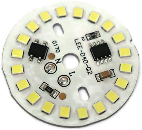 Electronic Spices 220V 7W Round white colour AC led strip 20 LED PACK OF 2