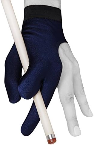 Billiard Pool Cue Glove by Fortuna - Classic - for Left Hand - Blue (Medium/Large)