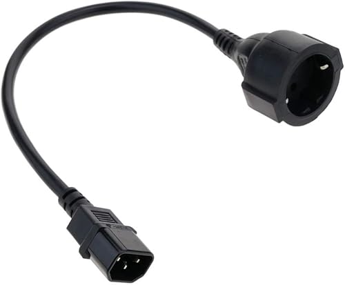 Cablematic Stromkabel IEC-60320 C14 auf Schuko weiblich