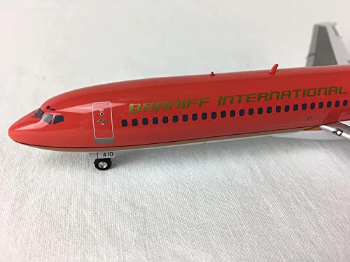 Boeing 727-200 Braniff Ultra avión miniatura nostalgia de la aviación retro oro 3