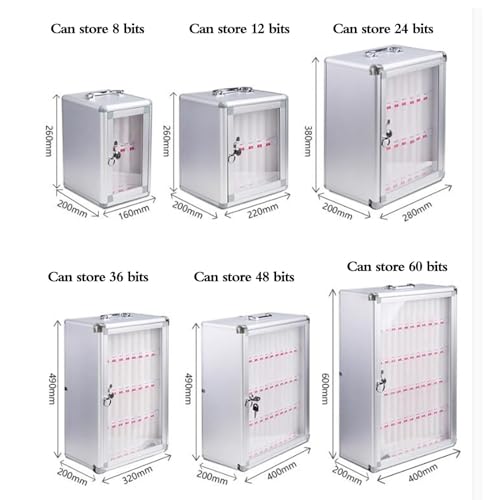 Casier mural haute capacité pour 860 appareils – Solution de rangement sécurisée pour écoles, examens, laboratoires et usines (argent, 12 emplacements)