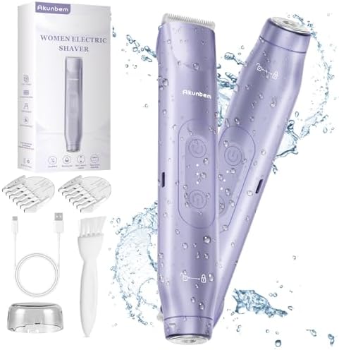 2-in-1 Electric Bikini Trimmer & Facial Hair Remover - IPX7 Waterproof