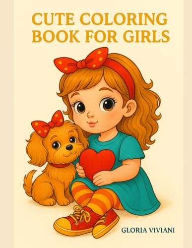 Cute coloring book for girls